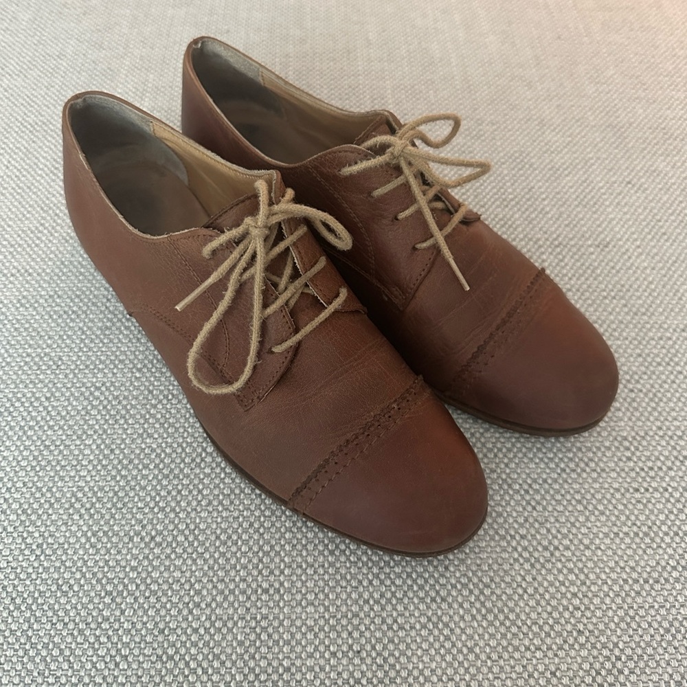 LA CANADIENNE Vintage Leather Shoes Made in Italy - Sz 36